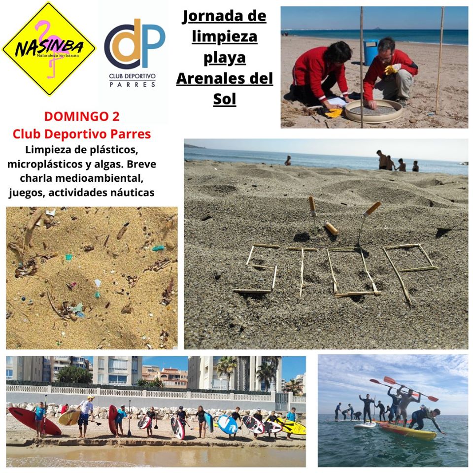 Jornada de limpieza playa de Arenales de Sol